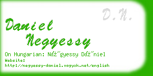 daniel negyessy business card